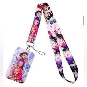 K- pop Colorful Anime Lanyard with ID Holder